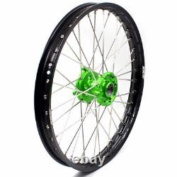 KKE 21/19 Wheels For Kawasaki KX250F KX450F 2006-2018 KX125 250 Dirt Bike Rims