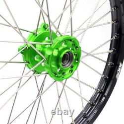 KKE 21/19 Wheels For Kawasaki KX250F KX450F 2006-2018 KX125 250 Dirt Bike Rims