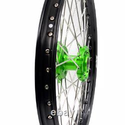 KKE 21/19 Wheels For Kawasaki KX250F KX450F 2006-2018 KX125 250 Dirt Bike Rims