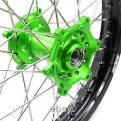 KKE 21/19 Wheels For Kawasaki KX250F KX450F 2006-2018 KX125 250 Dirt Bike Rims