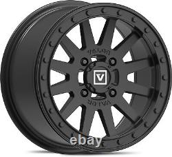 Kit 4 AMS M2 Evil Tires 28x10-14 on Valor V05 Beadlock Matte Black Wheels 1KXP