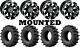 Kit 4 EFX MotoSlayer Tires 30x9.5-14 on Moose 393X Black Wheels H700