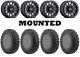 Kit 4 EFX MotoVator Tires 34x9.5-15 on Method 401 Beadlock Matte Black FXT
