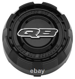 Kit 4 Moose Splitter Tires 26x9-12 on Quadboss Grinder Matte Black Wheels CAN