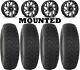 Kit 4 System 3 DX440 Tires 35x10-15 on Fuel Runner Black Wheels CAN