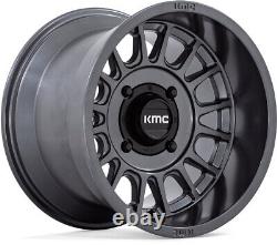 Kit 4 System 3 XCR350 Tires 32x10-15 on KMC KS138 Impact Gray Wheels 550