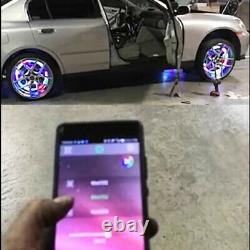 LED Wheel Lights Moving Color Kit Wireless for Honda Accord Civic SI CRV