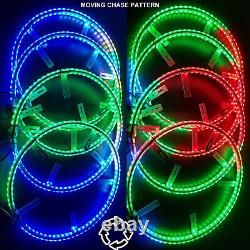 LED Wheel Lights Moving Color Kit Wireless for Infiniti G25 G35 G37 350Z 370Z
