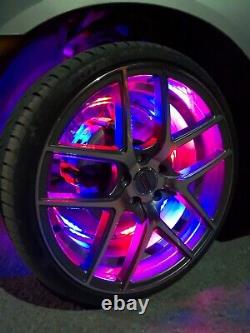 LED Wheel Lights Moving Color Kit Wireless for Infiniti G25 G35 G37 350Z 370Z