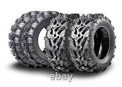 MCKINLEY UTV ATV Tires 26X9-12 & 26X12-12 6 Ply Full Set Super Mud Offroad X611
