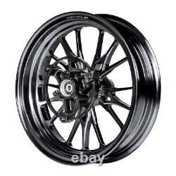 MOS GR15 Forged Aluminum Alloy Rims Wheels for Yamaha Zuma 125 2022-2025 Black