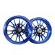 MOS GR15 Forged Aluminum Alloy Rims Wheels for Yamaha Zuma 125 2022-2025 Blue
