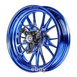 MOS GR15 Forged Aluminum Alloy Rims Wheels for Yamaha Zuma 125 2022-2025 Blue