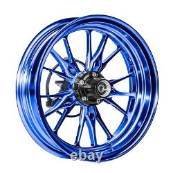 MOS GR15 Forged Aluminum Alloy Rims Wheels for Yamaha Zuma 125 2022-2025 Blue