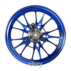 MOS GR15 Forged Aluminum Alloy Rims Wheels for Yamaha Zuma 125 2022-2025 Blue