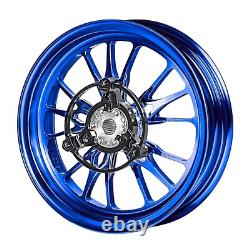 MOS GR15 Forged Aluminum Alloy Rims Wheels for Yamaha Zuma 125 2022-2025 Blue