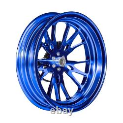 MOS GR15 Forged Aluminum Alloy Rims Wheels for Yamaha Zuma 125 2022-2025 Blue