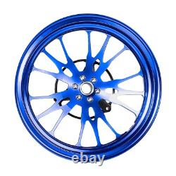 MOS GR15 Forged Aluminum Alloy Rims Wheels for Yamaha Zuma 125 2022-2025 Blue