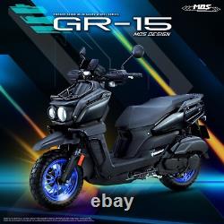 MOS GR15 Forged Aluminum Alloy Rims Wheels for Yamaha Zuma 125 2022-2025 Blue