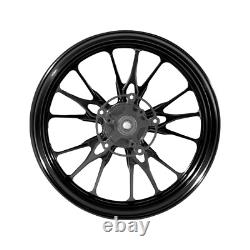 MOS XR15 Forged Aluminum Alloy Rims Wheels for Yamaha Zuma 125 2016-2021 Black