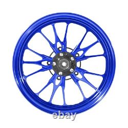 MOS XR15 Forged Aluminum Alloy Rims Wheels for Yamaha Zuma 125 2016-2021 Blue