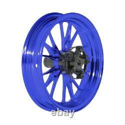 MOS XR15 Forged Aluminum Alloy Rims Wheels for Yamaha Zuma 125 2016-2021 Blue