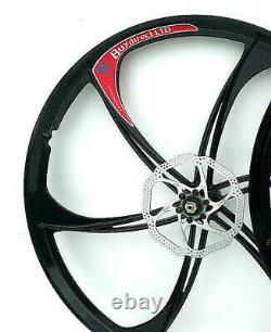 Magnesium bike wheels front & rear 8, shimano speed 2 disc uk stock 26 inch