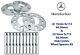 Mercedes Benz Wheel Spacers Kit 5x112 (2) 5mm & (2) 15mm Fits W203 W209 W210