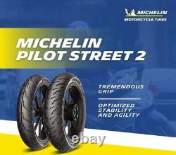 Michelin 110/70-r17 & 150/60-r17 Pilot Street 2 Combo Pack 2 Tyres Front & Rear