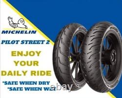 Michelin 110/70-r17 & 150/60-r17 Pilot Street 2 Combo Pack 2 Tyres Front & Rear