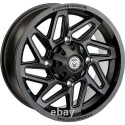 Moose 361X Wheel 14x7 4+3 Offset 4/136 Matte Black 361MO147136MB4