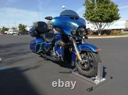 Motorcycle Adjustable Wheel Chock Floor Bike Stand Truck Bed Floor Tie Down Hook