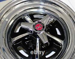 NEW! Ford Mustang Magnum 500 Wheels 15 x 7 Set Complete With Caps Nuts Spinners