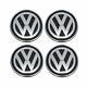 NEW Genuine VW Volkswagen Dynamic Self-Level Center Caps Golf GTI Jetta Arteon