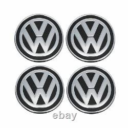 NEW Genuine VW Volkswagen Dynamic Self-Level Center Caps Golf GTI Jetta Arteon