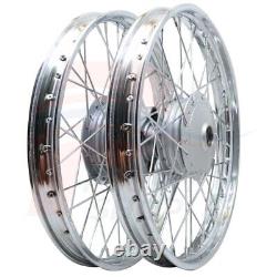 NEW Honda ST90 K0 K1 K2 1973-1975 Complete Front&Rear Rims with Hubs+Spokes