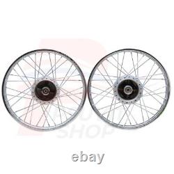 NEW Honda ST90 K0 K1 K2 1973-1975 Complete Front&Rear Rims with Hubs+Spokes