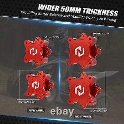 NICECNC Front + Rear Wheel Hub Spacer Kit For Yamaha Raptor 700 700R 2006-2024