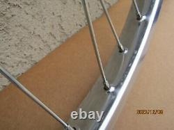 New 26'' X 1.75 Heavy Duty Spokes Chrome Bicycle Rim Set, For Cruiser