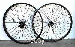 New 26 x 2.125 Steel Front & Rear Coaster Wheel 36 Spoke 12gUCP 3/8 Axle black