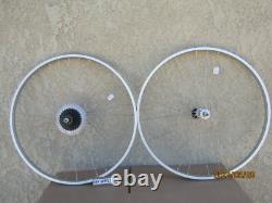 New 27'' X 1-1/4'' Bicycle Aluminum 6 Speeds Wheel Set Great For Road Bikes