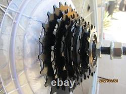 New 27'' X 1-1/4'' Bicycle Aluminum 6 Speeds Wheel Set Great For Road Bikes
