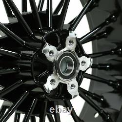 New Front Rear Cast Wheels Fat 36 spokes for Harley Dyna Softail Touring 21/16