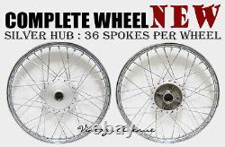 New Honda C90 Cm90 Cm91 C200 Ca200 Front-rear Wheel Rim +hub +spokef7s+r4.1s