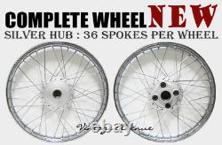 New Honda Cb100 Front18 + Rear18 Wheel Rim + Hub +spoke F9s+r7s