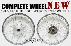 New Honda Trail Ct90 Ct200 Front-rear Wheel Rim + Hub + Spoke F7s+r4.1s