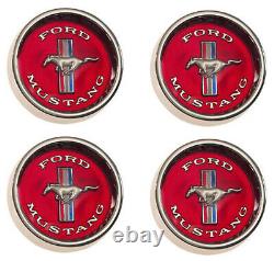 New! Mustang Style Styled Steel GT Wheels 14 x 6 Set of Complete With Caps, Nuts