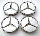 New Set Of 4 Mercedes-benz Matte Silver Wheel Center Hub Caps Emblem 75mm / 3 In