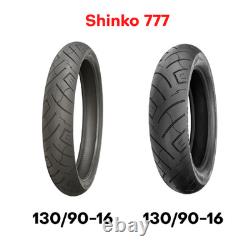 New Shinko 777 SR777 Motorcycle Tire Set Front + Rear 130/90-16 130 90 16