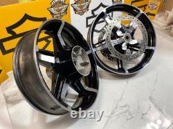 OEM Harley 09-26 Touring 2024 2025 Street Glide Front & Rear Wheels/Rotors